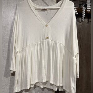 Offwhite babydoll style top